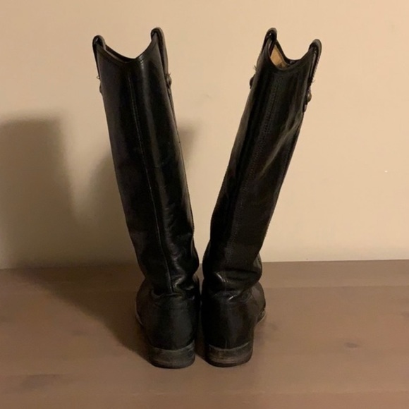 Frye “Melissa” Black Leather Boots - Women’s Size 6.5 - Picture 4 of 7